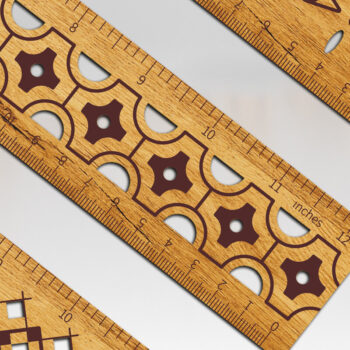 Intra απο ξύλο plywood 3mm-4mm πάχος – ΣΕΤ 3 Ξύλινοι Χάρακες Δίασταση  20x20 cm INTRAFABR-123435366 - Image 1