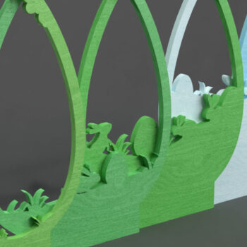 Intra απο ξύλο plywood 3mm-4mm πάχος – Σετ με 4 Πασχαλινά κομμένα με λέιζερ , Αυγά λαγουδάκι Δίασταση 20x20 cm INTRAFABR-117254444 - Image 10