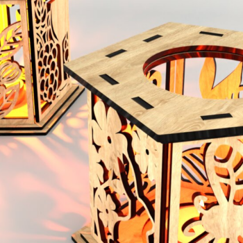 Intra απο ξύλο plywood 3mm-4mm πάχος – Σετ 5 πασχαλινά φαναράκια με περίπλοκα Δίασταση 20x20 cm INTRAFABR-117638911 - Image 7