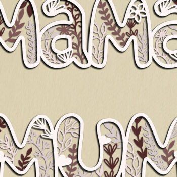 Intra απο ξύλο plywood 3mm-4mm πάχος – Σετ με 5 λουλουδάτα οικογενειακά σημάδια Δίασταση 20x20 cm INTRAFABR-123221570 - Image 7