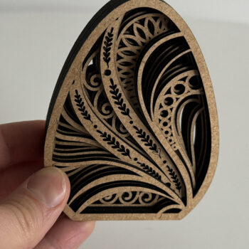 Intra απο ξύλο plywood 3mm-4mm πάχος – Σετ 5 πολυστρωματικών πασχαλινών αυγών πρότυπο Δίασταση  20x20 cm INTRAFABR-115240252 - Image 6