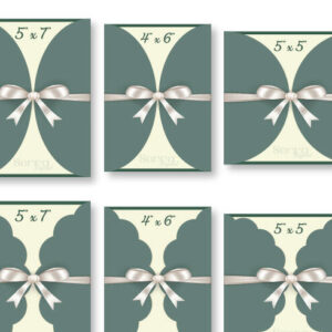 Intra απο ξύλο plywood 3mm-4mm πάχος – Σετ 6 κομμένων αρχείων προσκλήσεων με διπλή πύλη Δίασταση  20x20 cm INTRAFABR-4043165