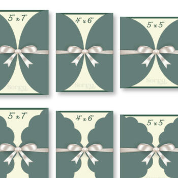 Intra απο ξύλο plywood 3mm-4mm πάχος – Σετ 6 κομμένων αρχείων προσκλήσεων με διπλή πύλη Δίασταση  20x20 cm INTRAFABR-4043165 - Image 1