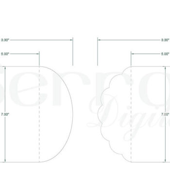 Intra απο ξύλο plywood 3mm-4mm πάχος – Σετ 6 κομμένων αρχείων προσκλήσεων με διπλή πύλη Δίασταση  20x20 cm INTRAFABR-4043165 - Image 2