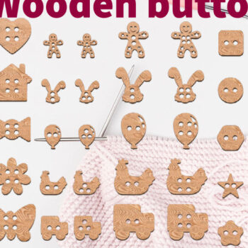 Intra απο ξύλο plywood 3mm-4mm πάχος – Σετ 64 Ξύλινα Κουμπιά Δίασταση  20x20 cm INTRAFABR-25278594 - Image 1