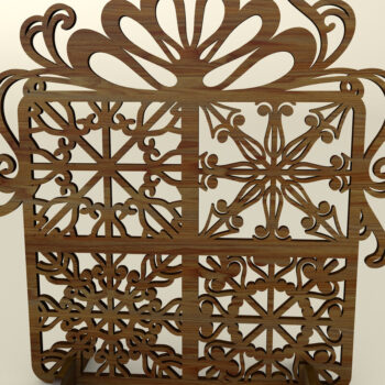 Intra απο ξύλο plywood 3mm-4mm πάχος – Σετ 7 Ξύλινα Χριστουγεννιάτικα Διακοσμητικά Δίασταση  20x20 cm INTRAFABR-110538721 - Image 6