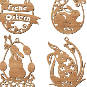 Intra απο ξύλο plywood 3mm-4mm πάχος – Σετ 8 Πασχαλινών Αρχείο CNC Δίασταση  20x20 cm INTRAFABR-112857758