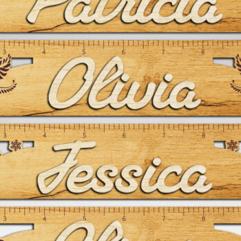 Intra απο ξύλο plywood 3mm-4mm πάχος – ΣΕΤ 8 εξατομικευμένων χάρακα Δίασταση 20x20 cm INTRAFABR-123437635 - Image 2