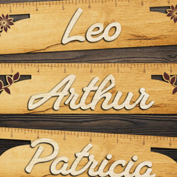 Intra απο ξύλο plywood 3mm-4mm πάχος – ΣΕΤ 8 εξατομικευμένων χάρακα Δίασταση 20x20 cm INTRAFABR-123437635 - Image 4