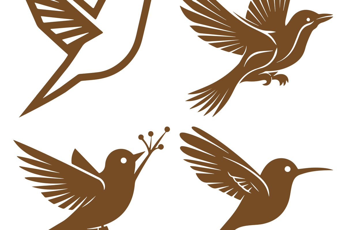 Intra απο ξύλο plywood 3mm-4mm πάχος – Σετ  Bird Δίασταση  20x20 cm INTRAFABR-100194749