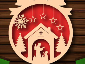 Intra απο ξύλο plywood 3mm-4mm πάχος – Σετ χριστουγεννιάτικα παιχνίδια, χριστουγεννιάτικες μπάλες Δίασταση  20x20 cm INTRAFABR-107779129 - Image 4