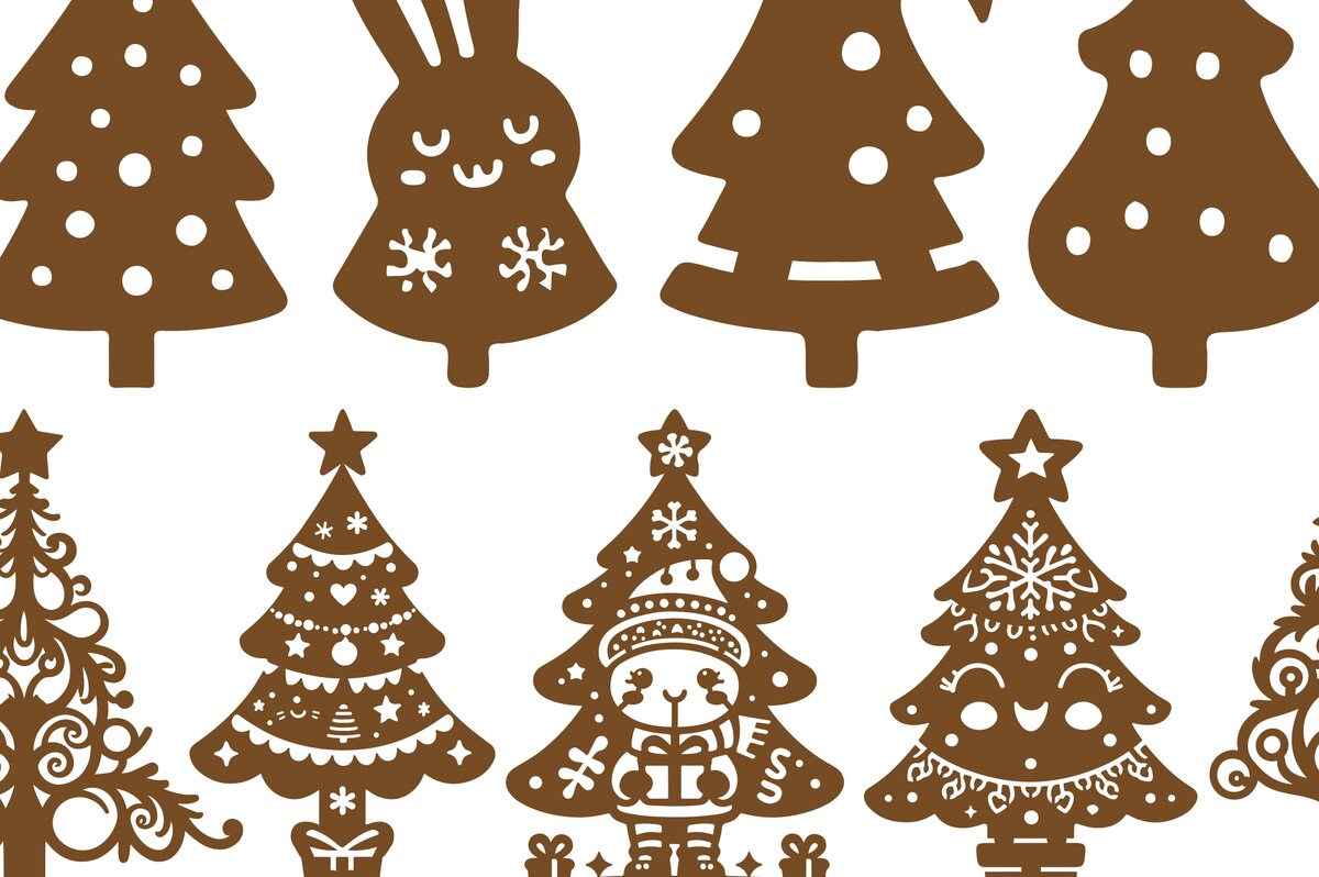 Intra απο ξύλο plywood 3mm-4mm πάχος – Σετ Χριστουγεννιάτικο Δέντρο Δίασταση  20x20 cm INTRAFABR-101512988