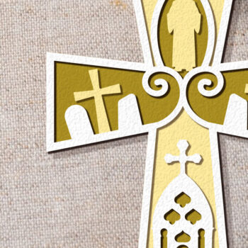 Intra απο ξύλο plywood 3mm-4mm πάχος – Σετ Layered Cross Δίασταση 20x20 cm INTRAFABR-103234613 - Image 7