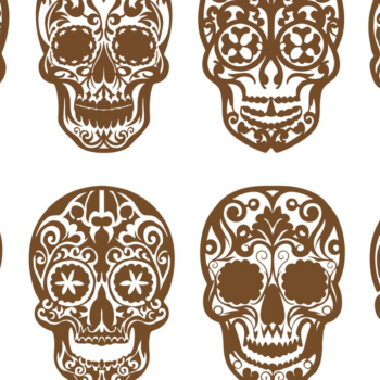 Intra απο ξύλο plywood 3mm-4mm πάχος – Σετ Skull Δίασταση 20x20 cm INTRAFABR-102006335 - Image 1