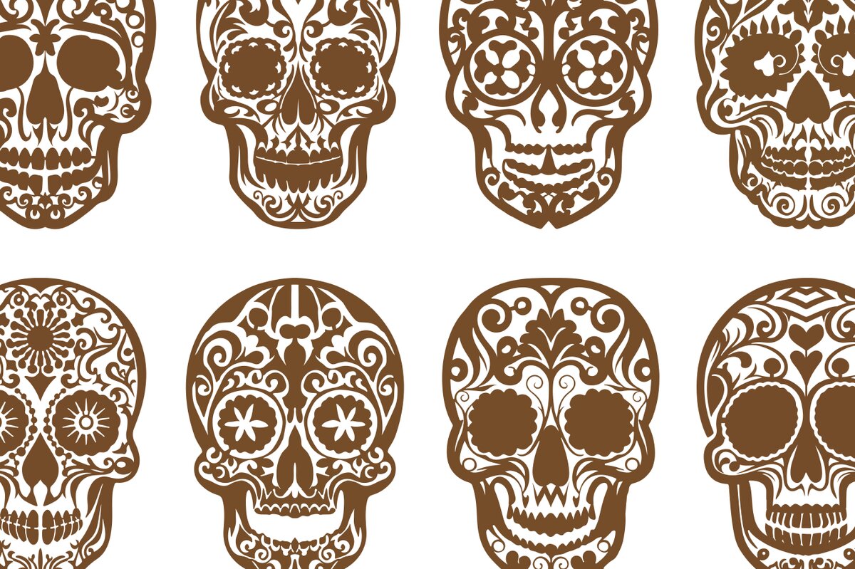 Intra απο ξύλο plywood 3mm-4mm πάχος – Σετ Skull Δίασταση  20x20 cm INTRAFABR-102006335