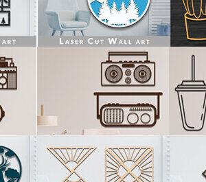 Intra απο ξύλο plywood 3mm-4mm πάχος – Σετ Πακέτο Wall Art Δίασταση  40x30 cm INTRAFABR-69957863