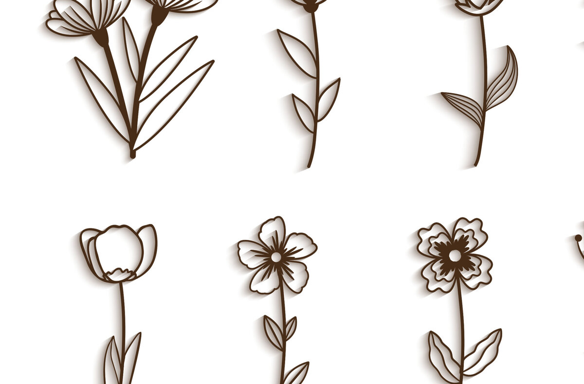 Intra απο ξύλο plywood 3mm-4mm πάχος – Σετ αγριολούλουδα Gift for Her Δίασταση  20x20 cm INTRAFABR-115151377