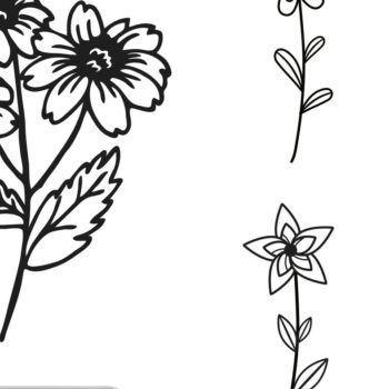 Intra απο ξύλο plywood 3mm-4mm πάχος – Σετ αγριολούλουδα Gift for Her Δίασταση  20x20 cm INTRAFABR-115151377 - Image 2