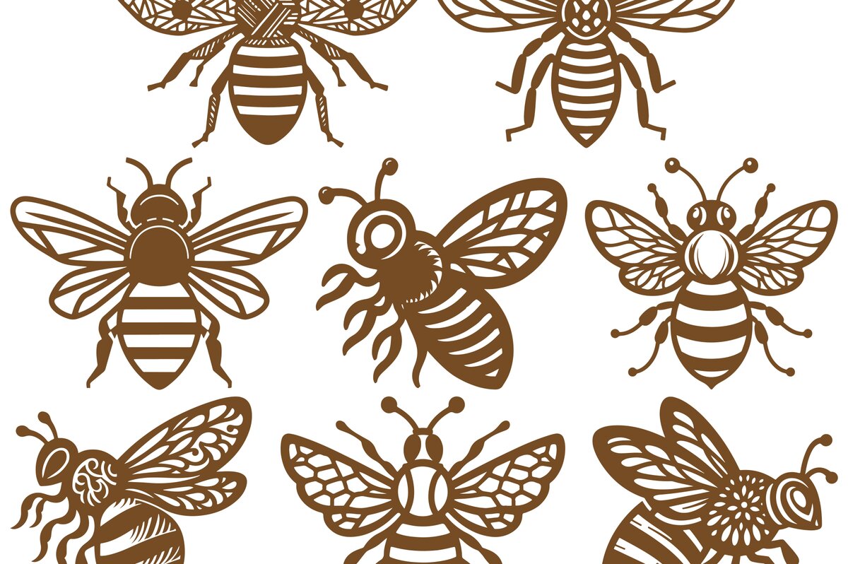 Intra απο ξύλο plywood 3mm-4mm πάχος – Σετ αρχείουWood Bee Δίασταση  20x20 cm INTRAFABR-100195225