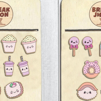 Intra απο ξύλο plywood 3mm-4mm πάχος – Set Stud Earring Δίασταση  5x5 cm INTRAFABR-97030224 - Image 1