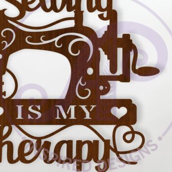 Intra απο ξύλο plywood 3mm-4mm πάχος – Το Sewing is My Therapy Wall Art Sign, Δίασταση 40x30 cm INTRAFABR-115853458 - Image 1