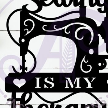 Intra απο ξύλο plywood 3mm-4mm πάχος – Το Sewing is My Therapy Wall Art Sign, Δίασταση 40x30 cm INTRAFABR-115853458 - Image 2