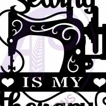 Intra απο ξύλο plywood 3mm-4mm πάχος – Το Sewing is My Therapy Wall Art Sign, Δίασταση 40x30 cm INTRAFABR-115853458 - Image 4