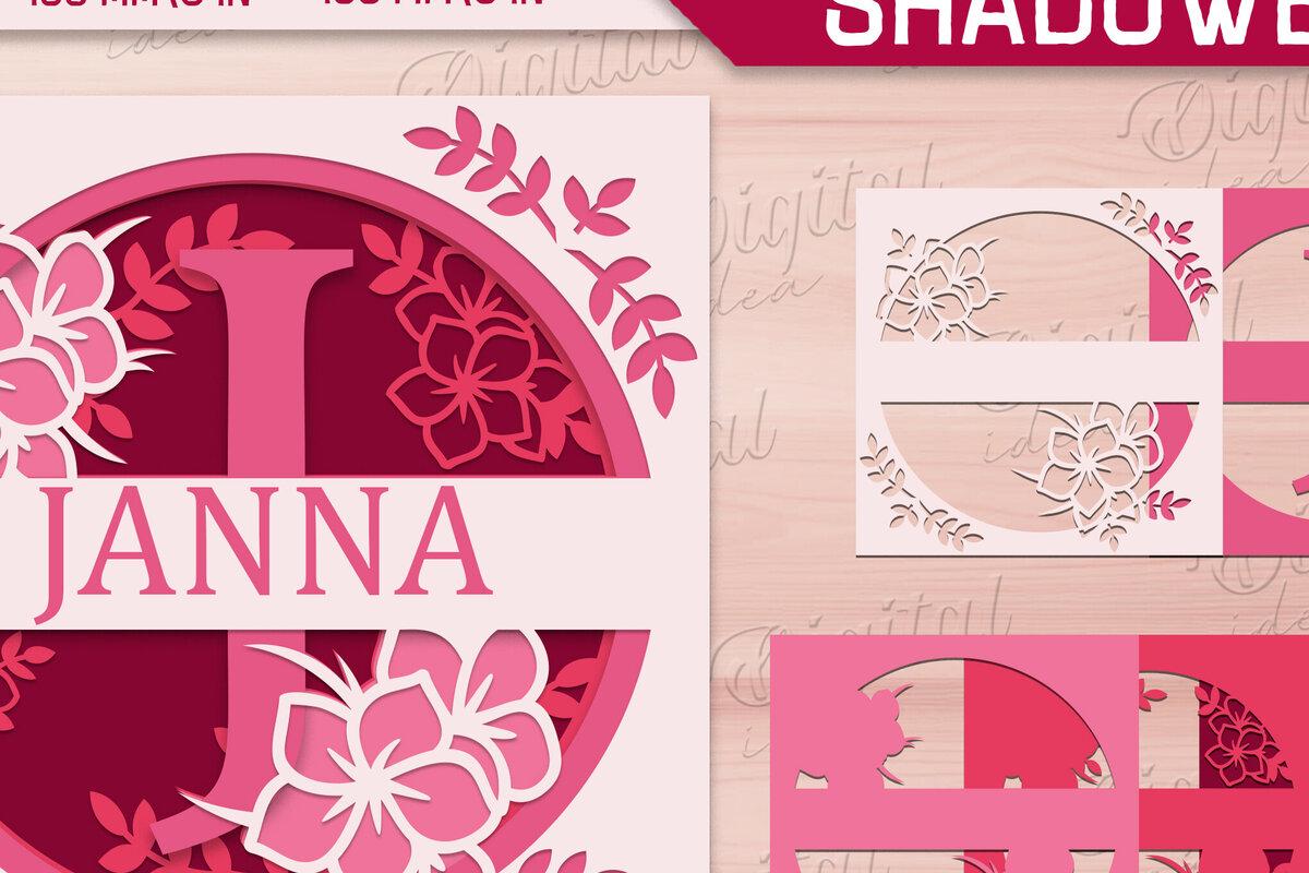 Intra απο ξύλο plywood 3mm-4mm πάχος – Shadow Box Alphabet. Μονόγραμμα Light Box Δίασταση  20x20 cm INTRAFABR-84047156