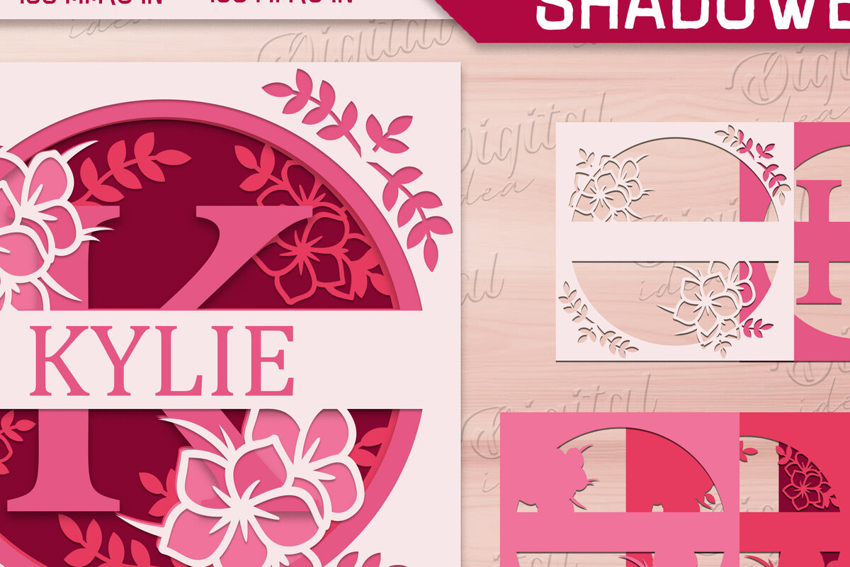 Intra απο ξύλο plywood 3mm-4mm πάχος – Shadow Box Alphabet. Μονόγραμμα Light Box Δίασταση  20x20 cm INTRAFABR-84109272