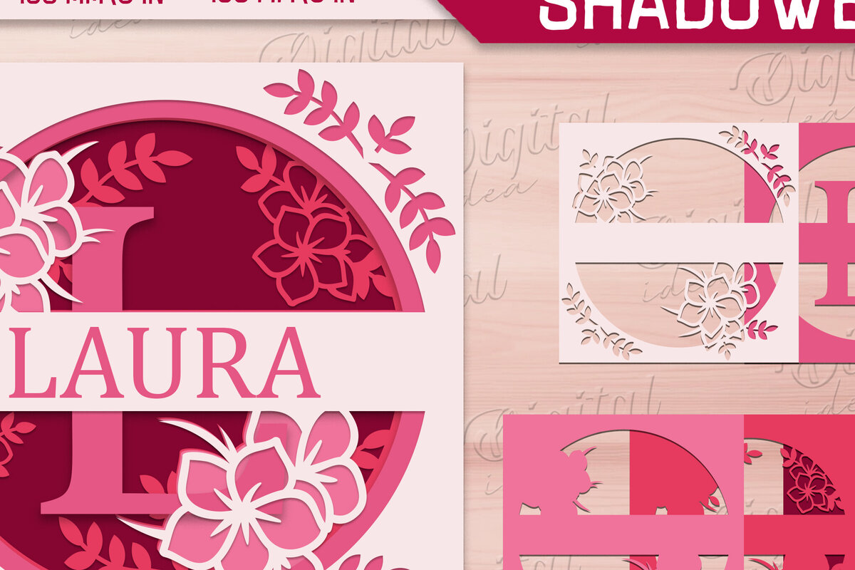 Intra απο ξύλο plywood 3mm-4mm πάχος – Shadow Box Alphabet. Μονόγραμμα Light Box Δίασταση  20x20 cm INTRAFABR-84109294