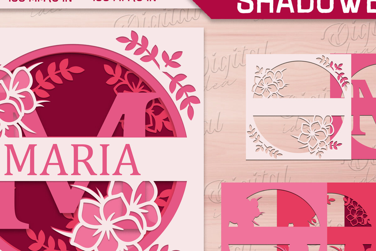 Intra απο ξύλο plywood 3mm-4mm πάχος – Shadow Box Alphabet. Μονόγραμμα Light Box Δίασταση  20x20 cm INTRAFABR-84109320