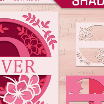 Intra απο ξύλο plywood 3mm-4mm πάχος – Shadow Box Alphabet. Μονόγραμμα Light Box Δίασταση  20x20 cm INTRAFABR-84109370 - Image 1