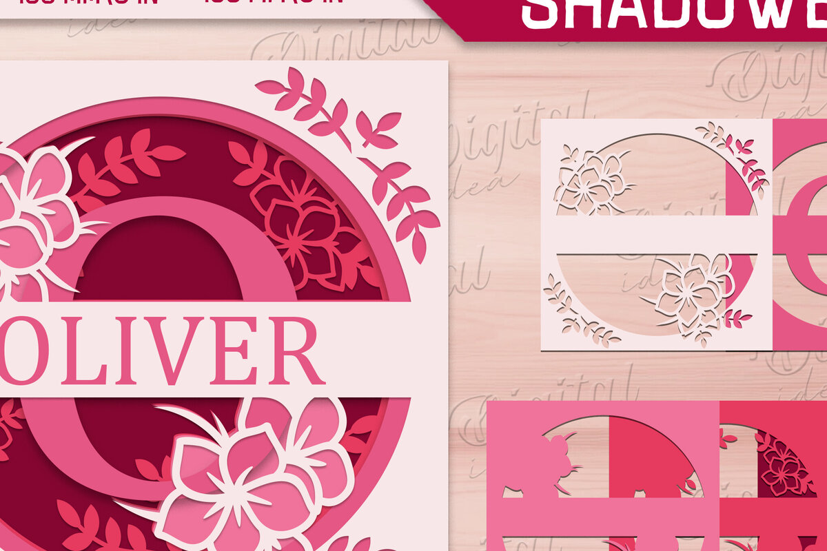 Intra απο ξύλο plywood 3mm-4mm πάχος – Shadow Box Alphabet. Μονόγραμμα Light Box Δίασταση  20x20 cm INTRAFABR-84109370