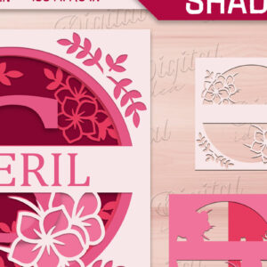 Intra απο ξύλο plywood 3mm-4mm πάχος – Shadow Box Alphabet. Μονόγραμμα Light Box Δίασταση  20x20 cm INTRAFABR-84109502