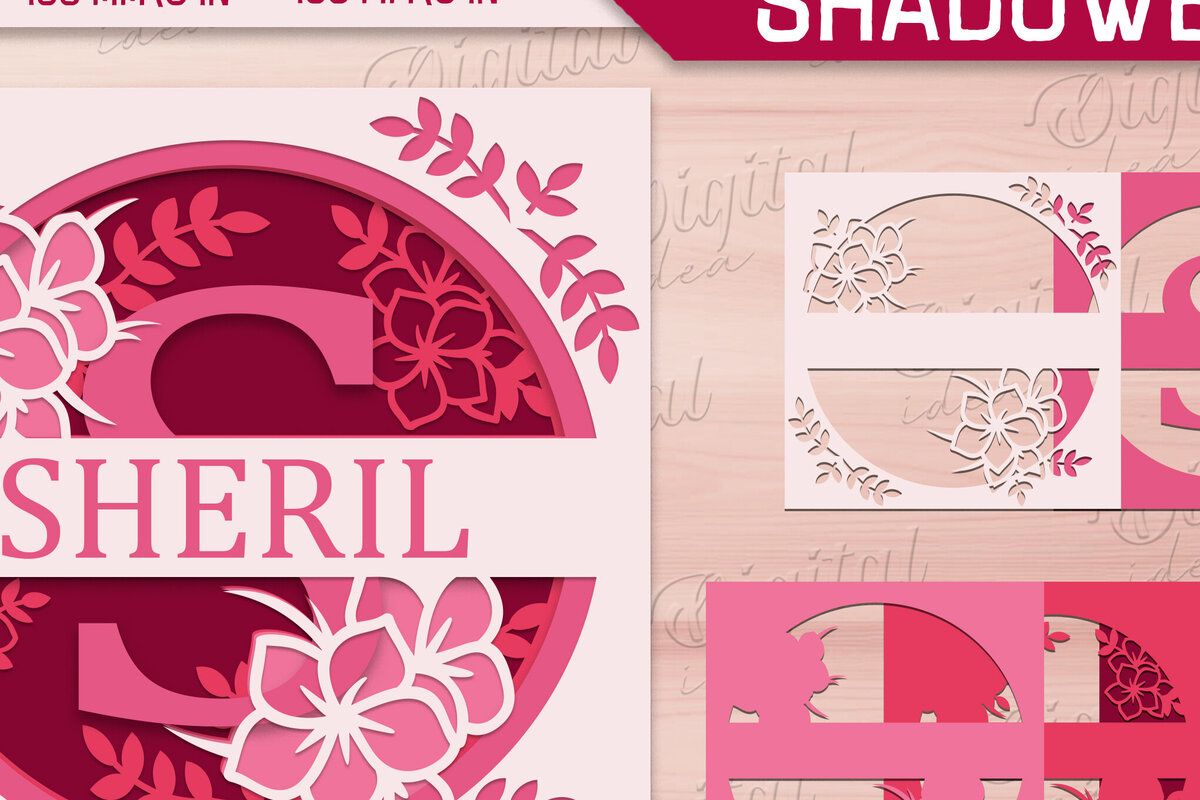 Intra απο ξύλο plywood 3mm-4mm πάχος – Shadow Box Alphabet. Μονόγραμμα Light Box Δίασταση  20x20 cm INTRAFABR-84109502