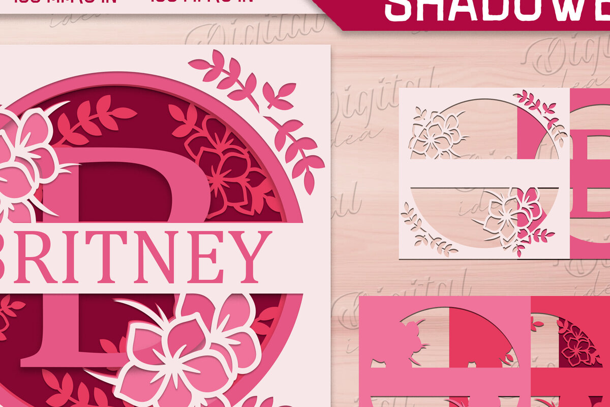 Intra απο ξύλο plywood 3mm-4mm πάχος – Shadow Box Alphabet. Μονόγραμμα Light Box Δίασταση  20x20 cm INTRAFABR-84046764