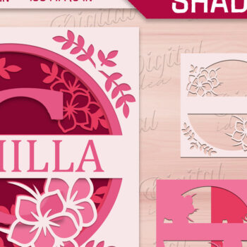 Intra απο ξύλο plywood 3mm-4mm πάχος – Shadow Box Alphabet. Μονόγραμμα Light Box Δίασταση 20x20 cm INTRAFABR-84046816 - Image 1