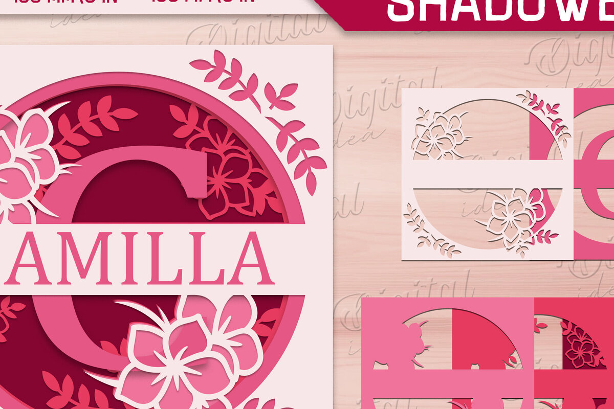 Intra απο ξύλο plywood 3mm-4mm πάχος – Shadow Box Alphabet. Μονόγραμμα Light Box Δίασταση  20x20 cm INTRAFABR-84046816