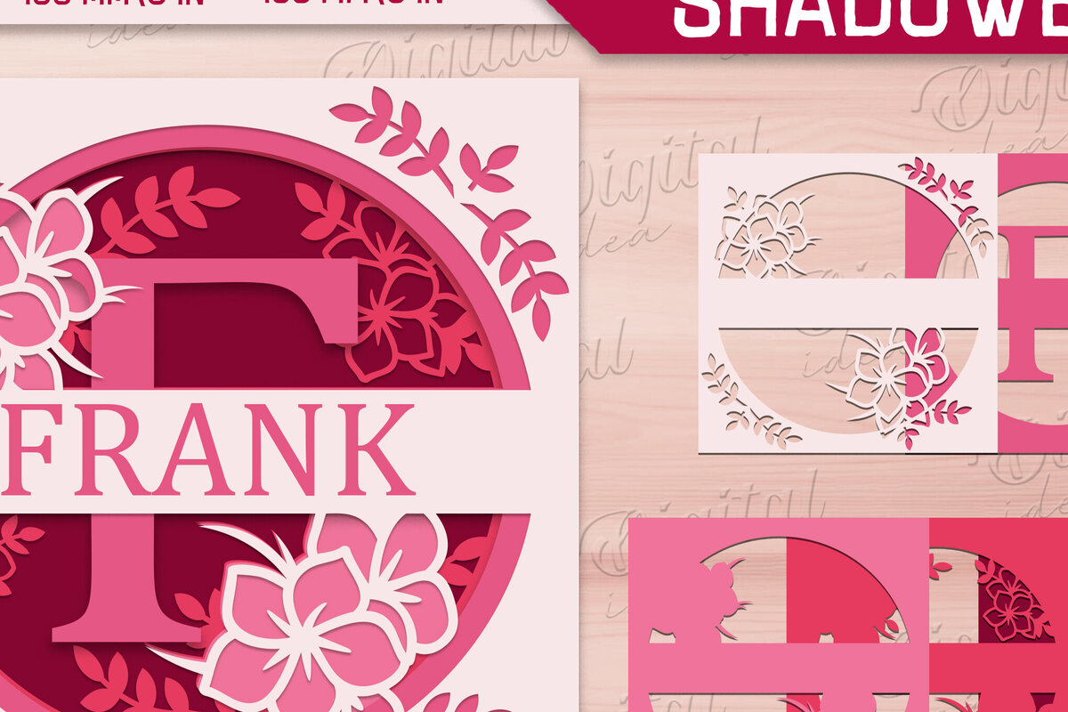 Intra απο ξύλο plywood 3mm-4mm πάχος – Shadow Box Alphabet. Μονόγραμμα Light Box Δίασταση  20x20 cm INTRAFABR-84046965