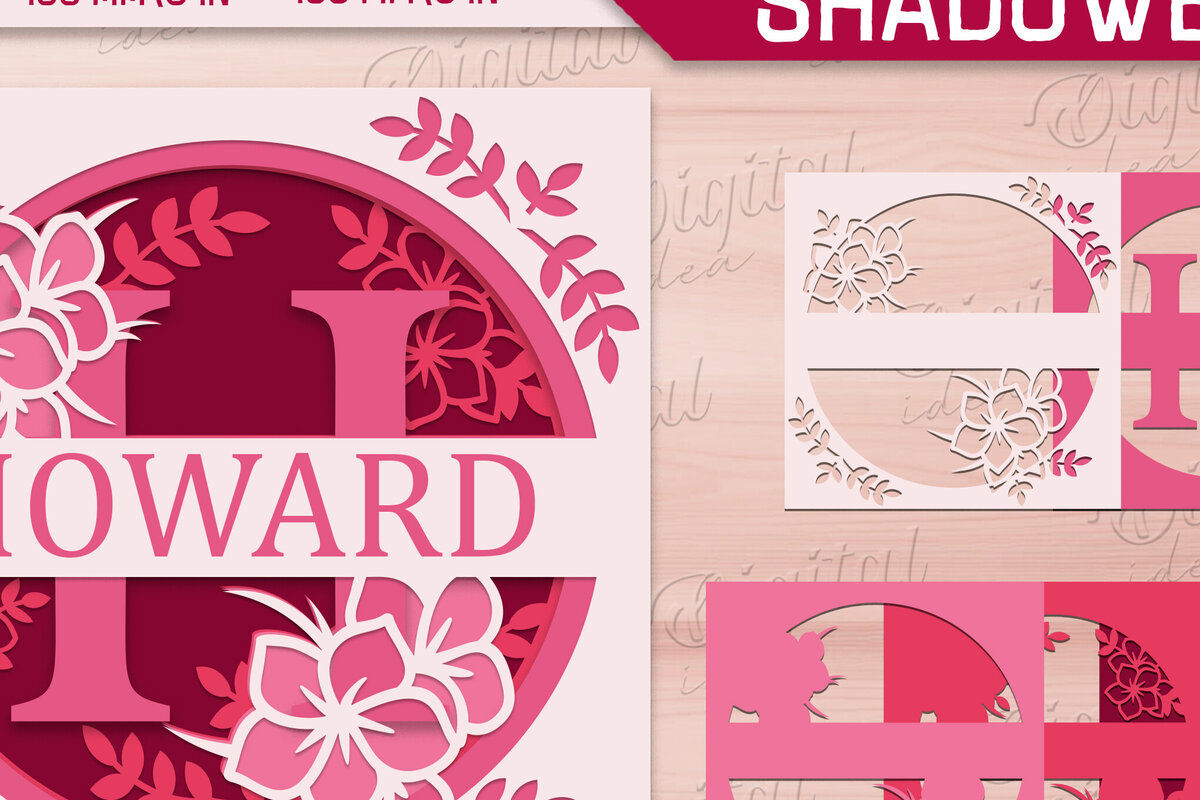 Intra απο ξύλο plywood 3mm-4mm πάχος – Shadow Box Alphabet. Μονόγραμμα Light Box Δίασταση  20x20 cm INTRAFABR-84047069