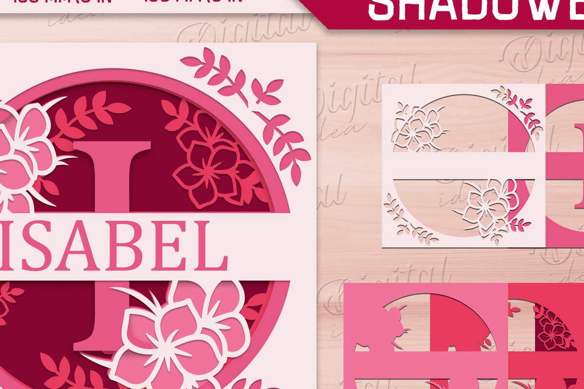 Intra απο ξύλο plywood 3mm-4mm πάχος – Shadow Box Alphabet. Μονόγραμμα Light Box Δίασταση  20x20 cm INTRAFABR-84047108