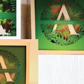 Intra απο ξύλο plywood 3mm-4mm πάχος – Shadow Box Πακέτο χαρτιού κοπής Alphabet Δίασταση 20x20 cm INTRAFABR-122261681 - Image 3