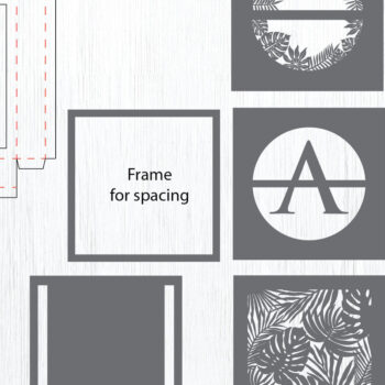 Intra απο ξύλο plywood 3mm-4mm πάχος – Shadow Box Πακέτο χαρτιού κοπής Alphabet Δίασταση 20x20 cm INTRAFABR-122261681 - Image 4