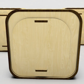 Intra απο ξύλο plywood 3mm-4mm πάχος – Shadow Box για Halloween Σετ 3 τεμαχίων Δίασταση  20x20 cm INTRAFABR-106178104 - Image 5