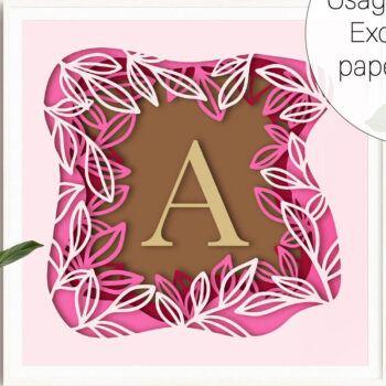 Intra απο ξύλο plywood 3mm-4mm πάχος – Επιστολή εξατομικευμένων δώρων Shadow Box Δίασταση  20x20 cm INTRAFABR-30545120 - Image 2