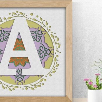 Intra απο ξύλο plywood 3mm-4mm πάχος – Shadow Box the Letters a-Z File Bundle Δίασταση  20x20 cm INTRAFABR-57318037 - Image 8