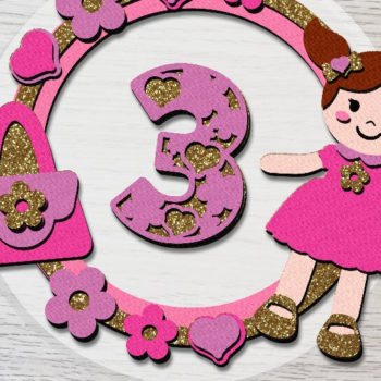Intra απο ξύλο plywood 3mm-4mm πάχος – Shaker Cake Topper Baby Doll Δίασταση  20x20 cm INTRAFABR-79603085 - Image 4