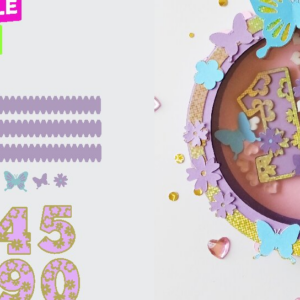 Intra απο ξύλο plywood 3mm-4mm πάχος – Shaker Cake Topper Butterfly Δίασταση  20x20 cm INTRAFABR-69323431