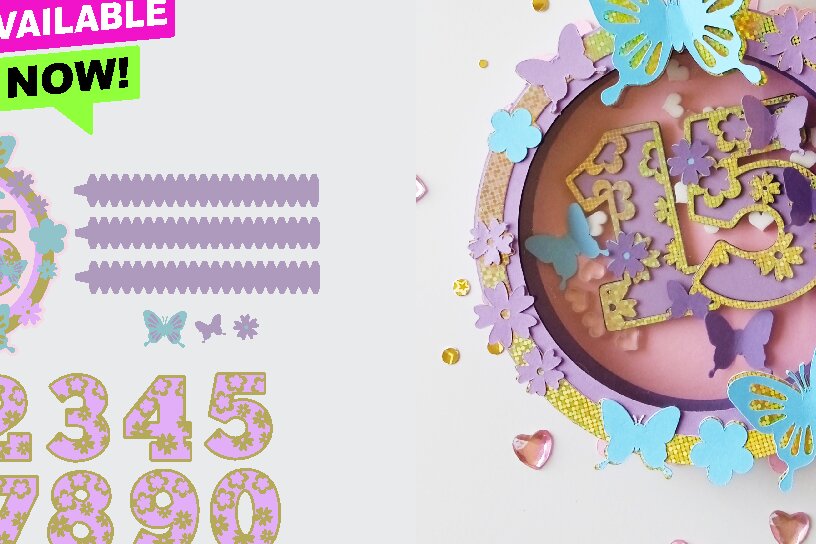 Intra απο ξύλο plywood 3mm-4mm πάχος – Shaker Cake Topper Butterfly Δίασταση  20x20 cm INTRAFABR-69323431