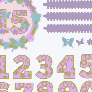 Intra απο ξύλο plywood 3mm-4mm πάχος – Shaker Cake Topper Butterfly Δίασταση  20x20 cm INTRAFABR-69323431 - Image 3